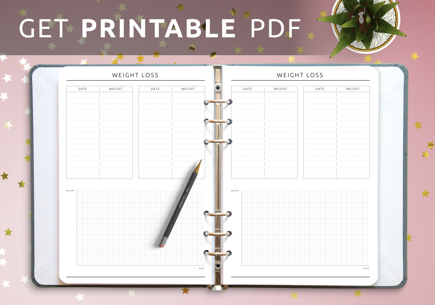 free weight loss journal printables