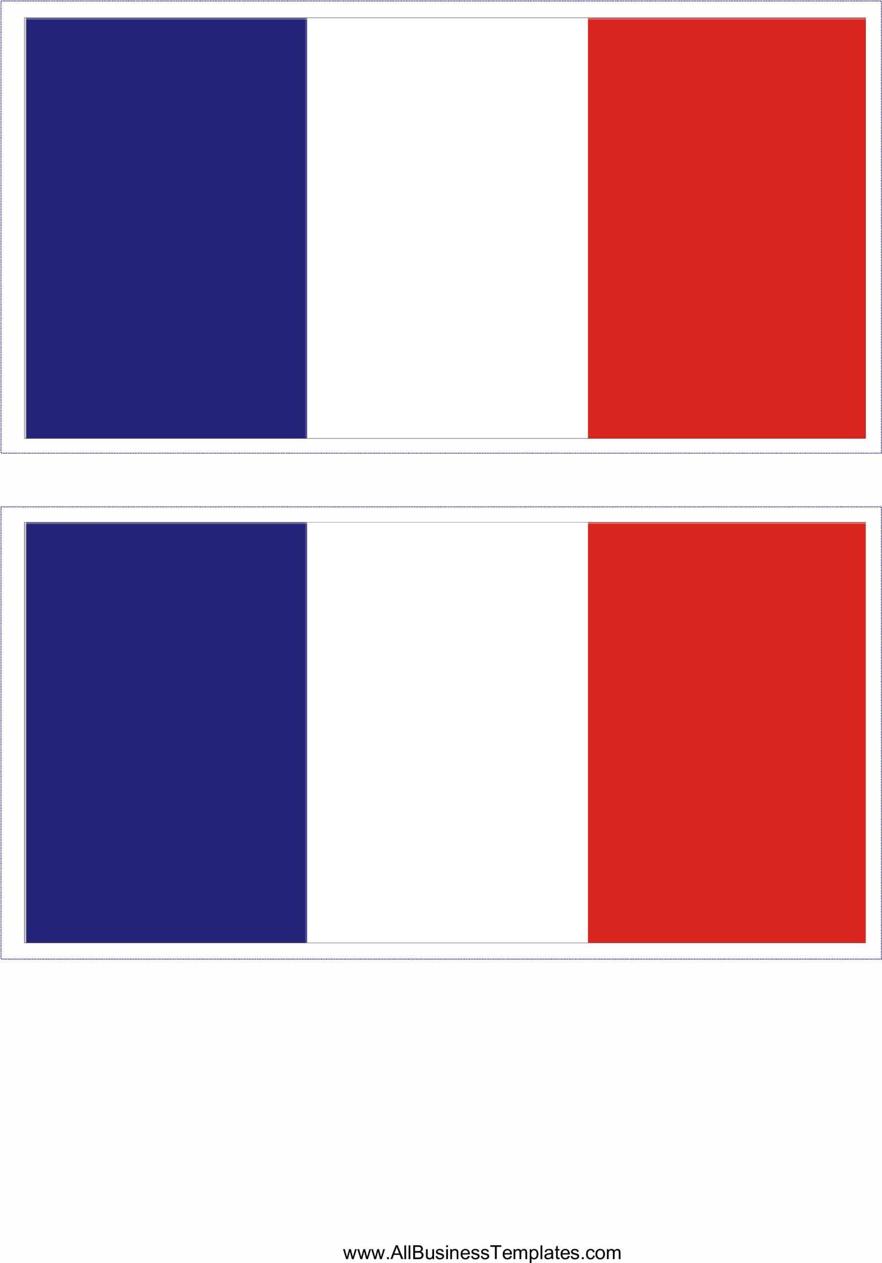 Download This Free Printable French Flag Template A4 France Flag 