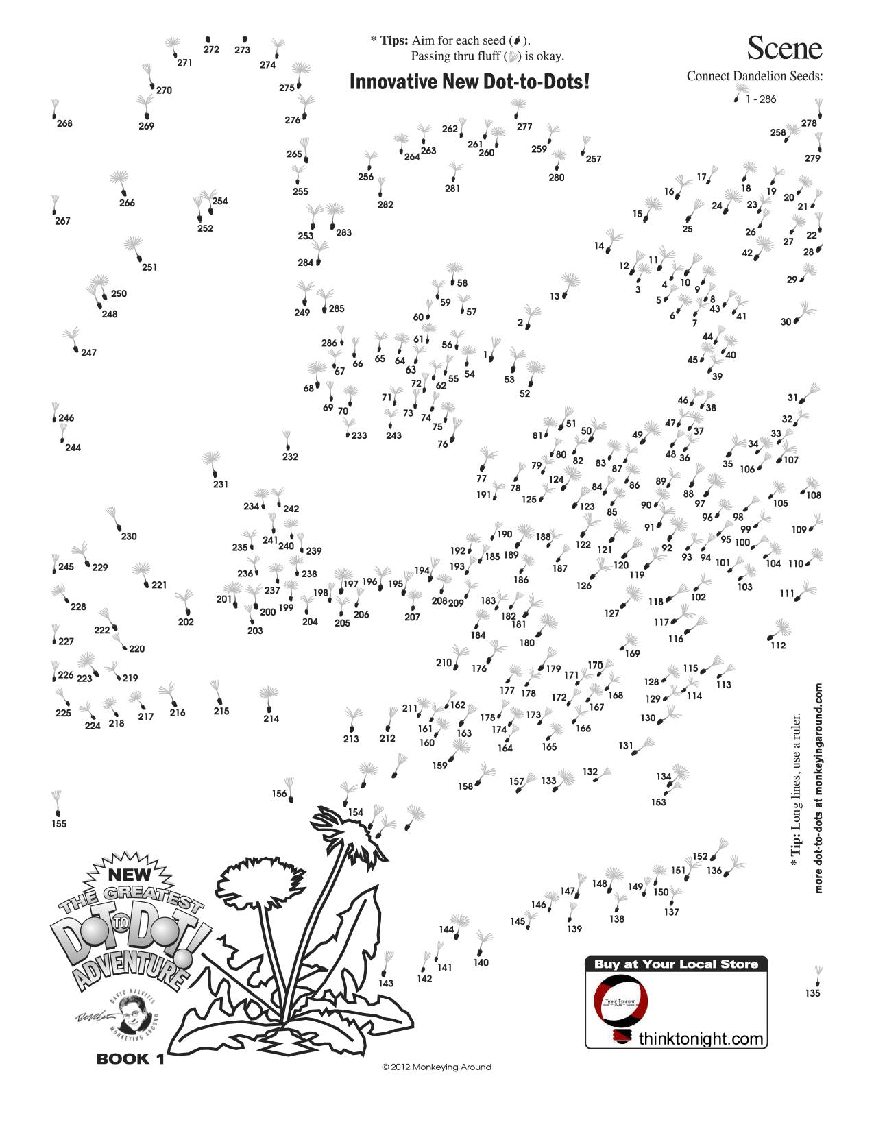 dot to dot printables 1 200