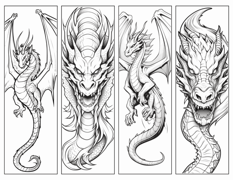 Dragon Bookmark Free Printable Bookmarks For Your Book Skip To My Lou