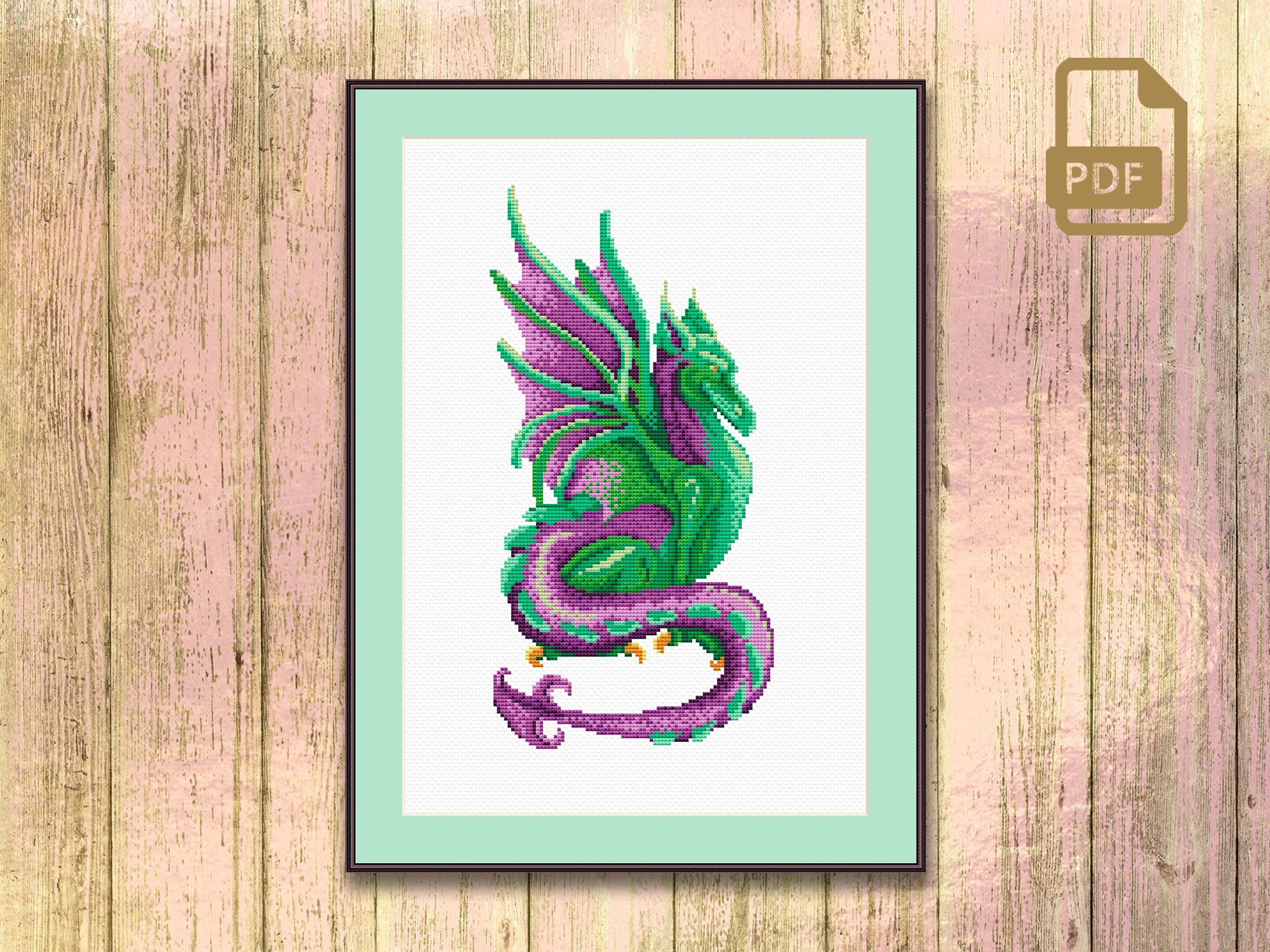 dragon cross stitch patterns free printable