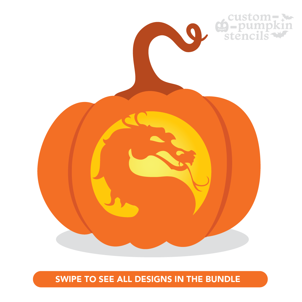 Dragon Pumpkin Carving Stencil Custom Pumpkin Stencils 2025
