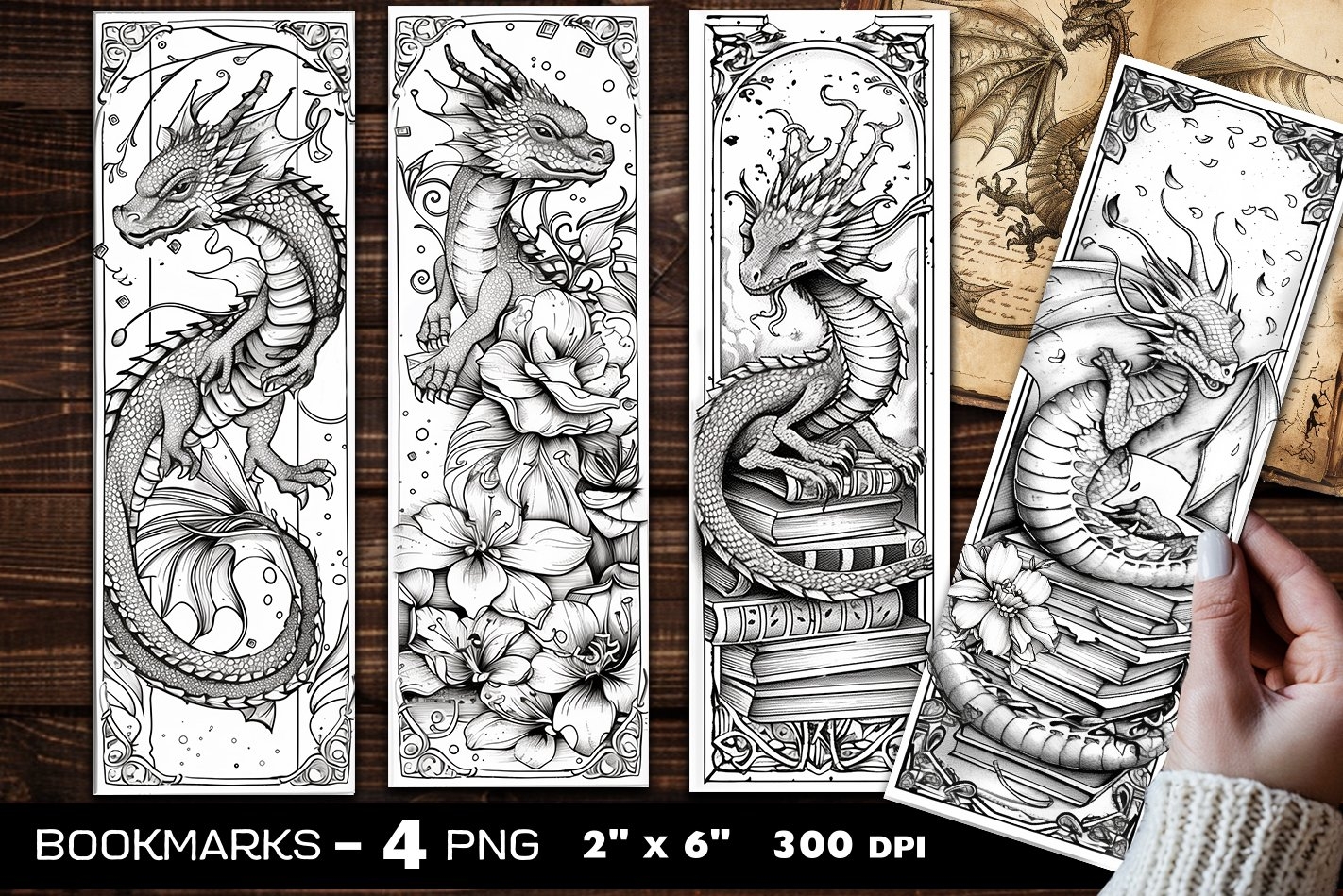 Dragons Coloring Bookmark Dragon Coloring Page 3988577 