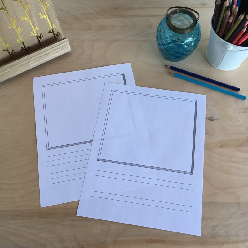 printable drawing and writing paper