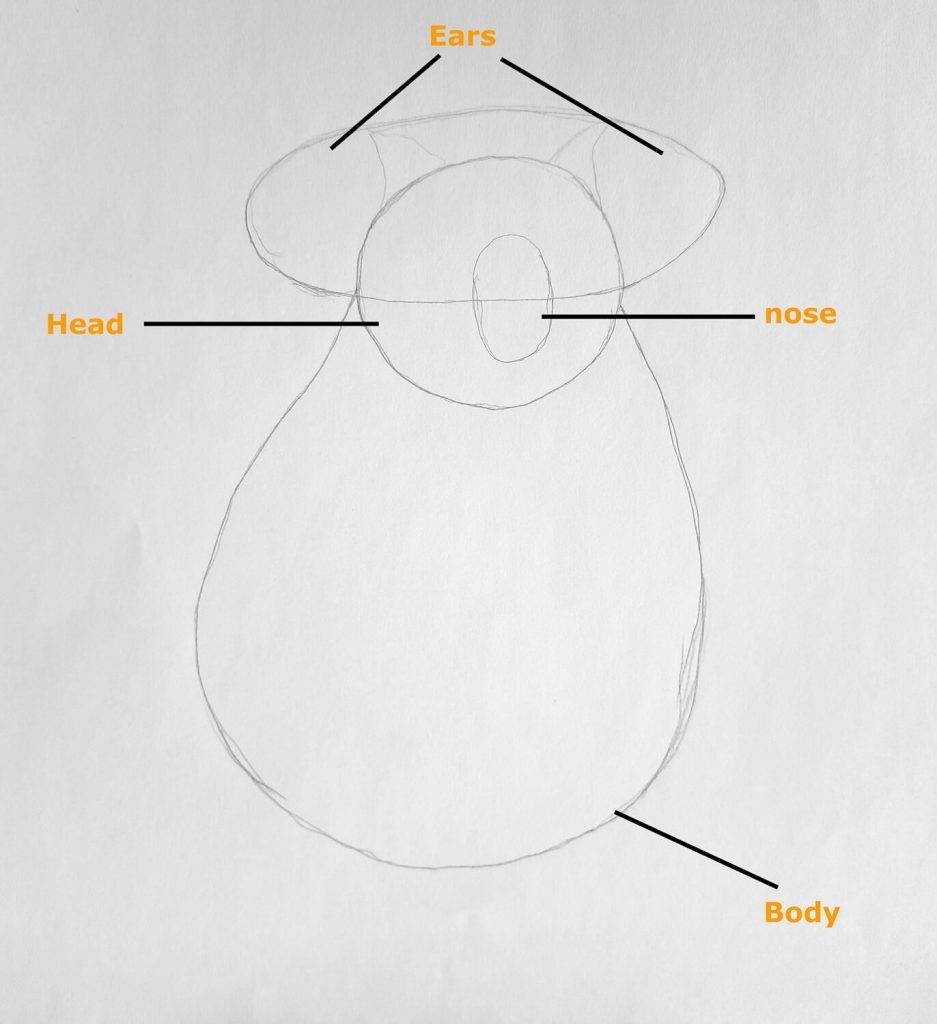 printable template for tapered oval shape