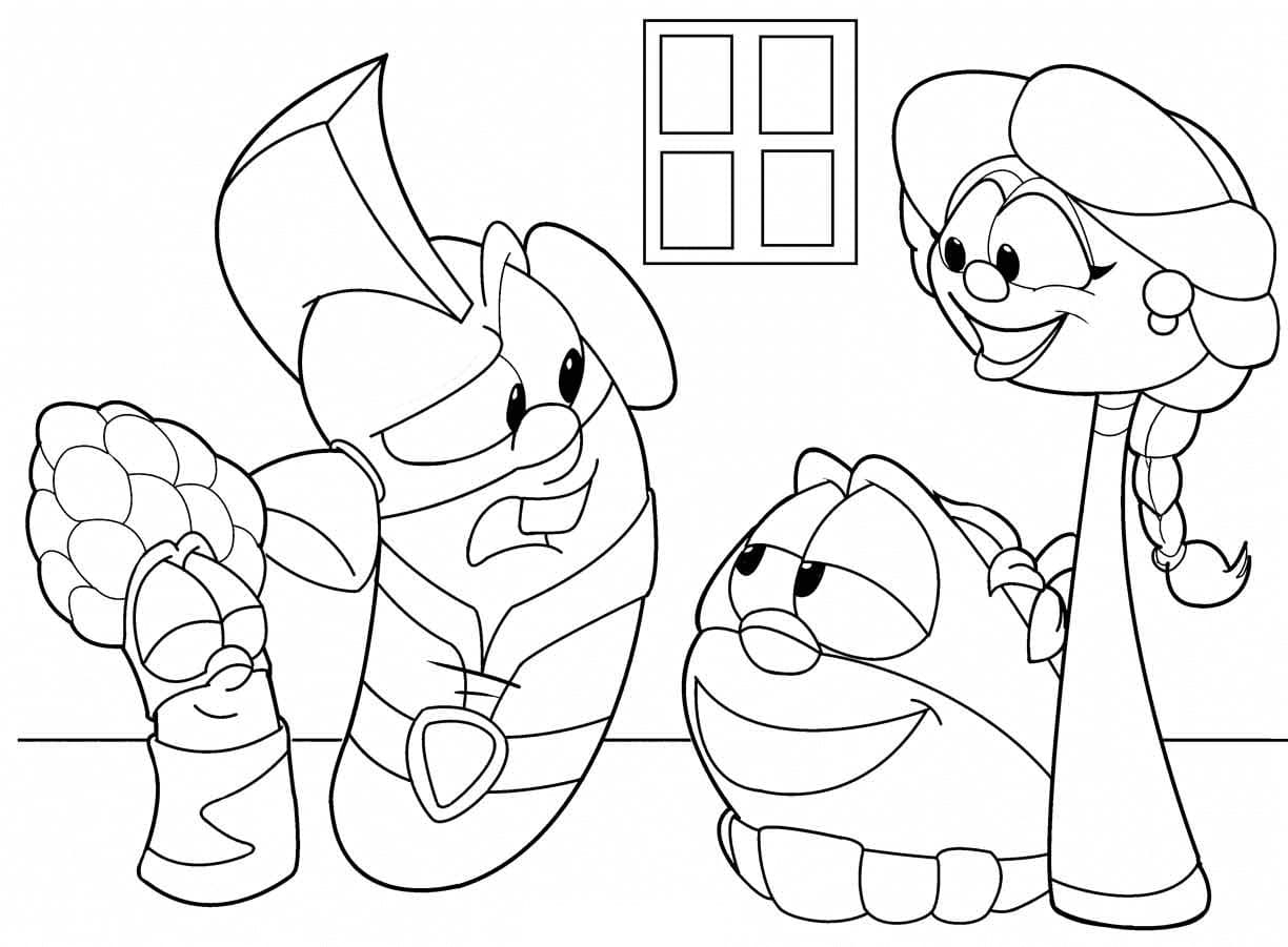Drawing Of Veggietales Coloring Page Download Print Or Color Online For Free