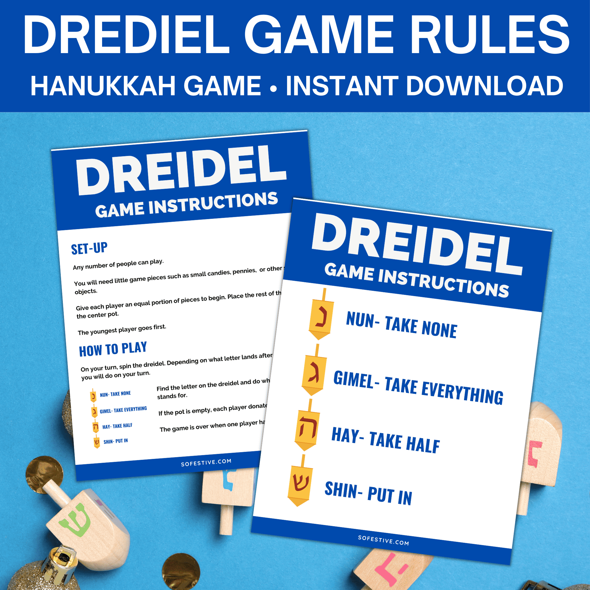 Dreidel Rules How To Play Dreidel 2025 Free Printables