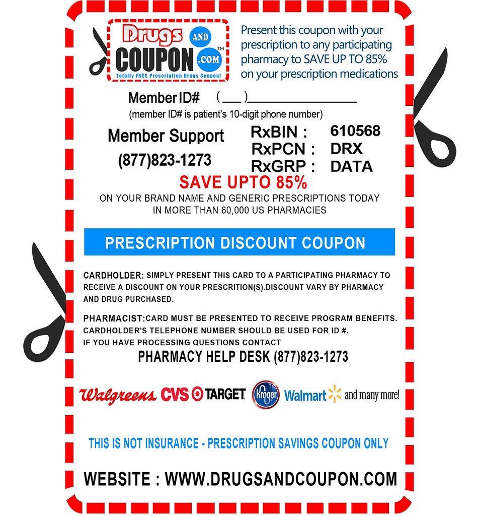Drugs And Coupon Pharmacy Discount Card Bring The Coupon F Flickr
