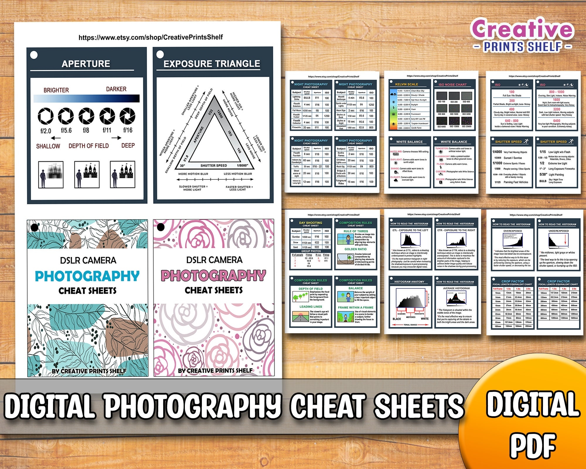 free printable photography cheat sheet