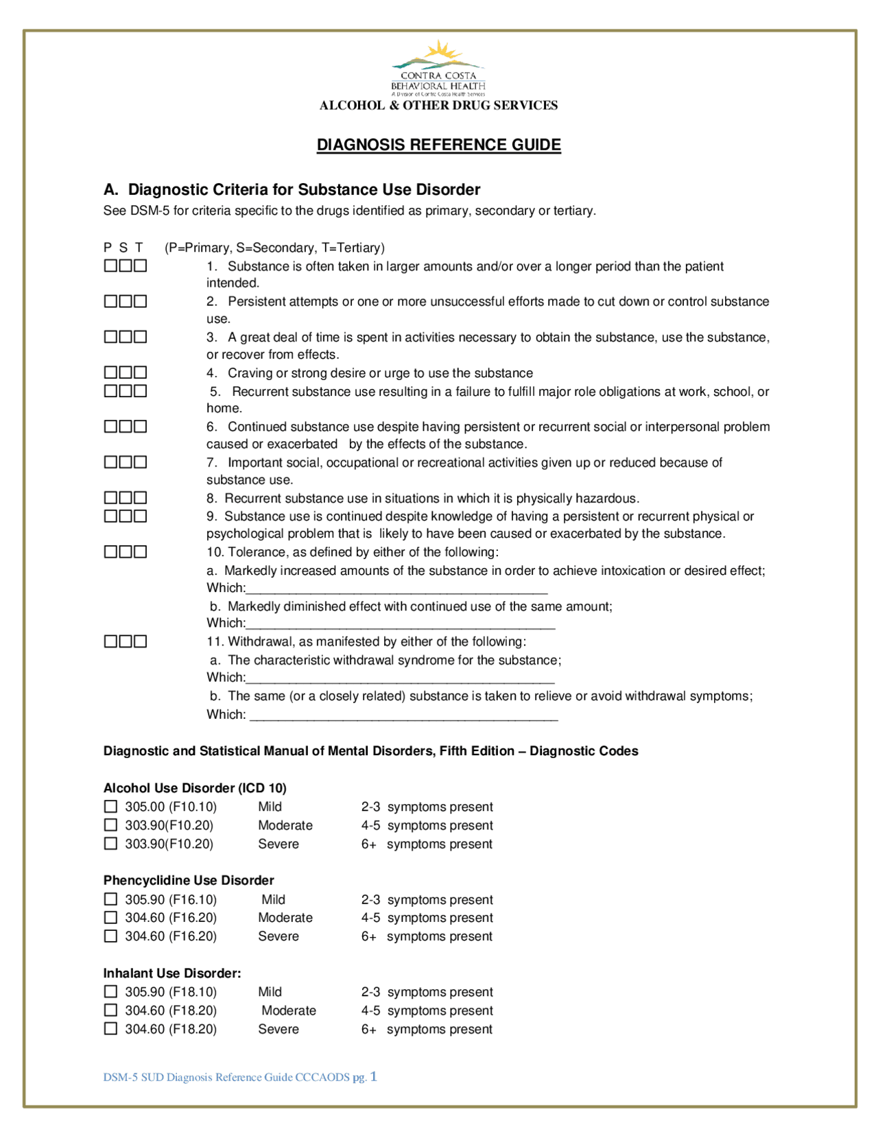 DSM 5 Diagnosis Cheat Sheet Cheat Sheet Health Psychology Docsity