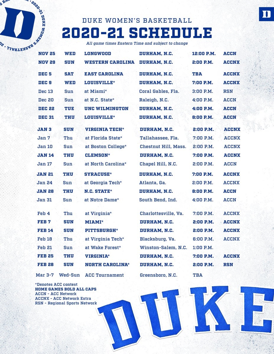 Duke Basket Ball Schedule Best Sale