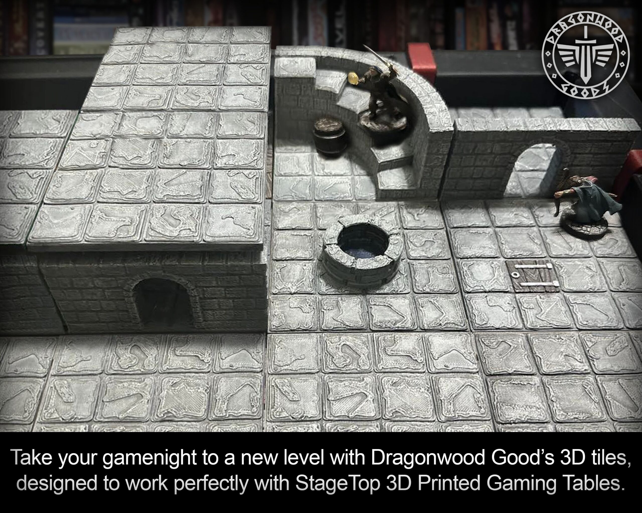 Dungeon Tiles Stagetop Compatible Build Endless RPG Adventures With These 3D Printable Tiles Tabletop Gaming DM GM Digital Only Etsy