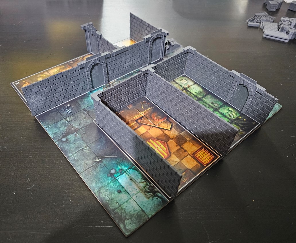  Dungeon Walls And Doors STL File For 3D Printing Cults