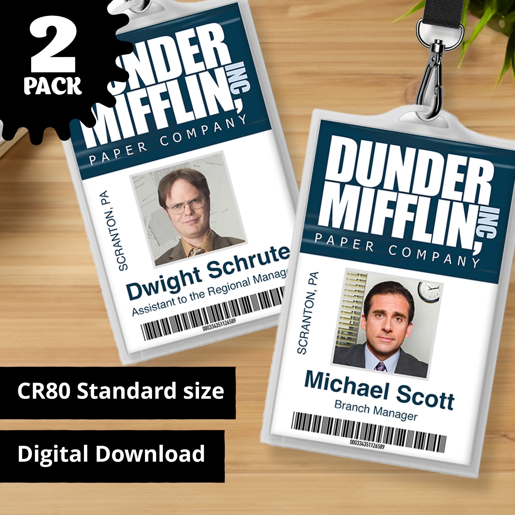 Dwight Schrute Name Tag Download Etsy