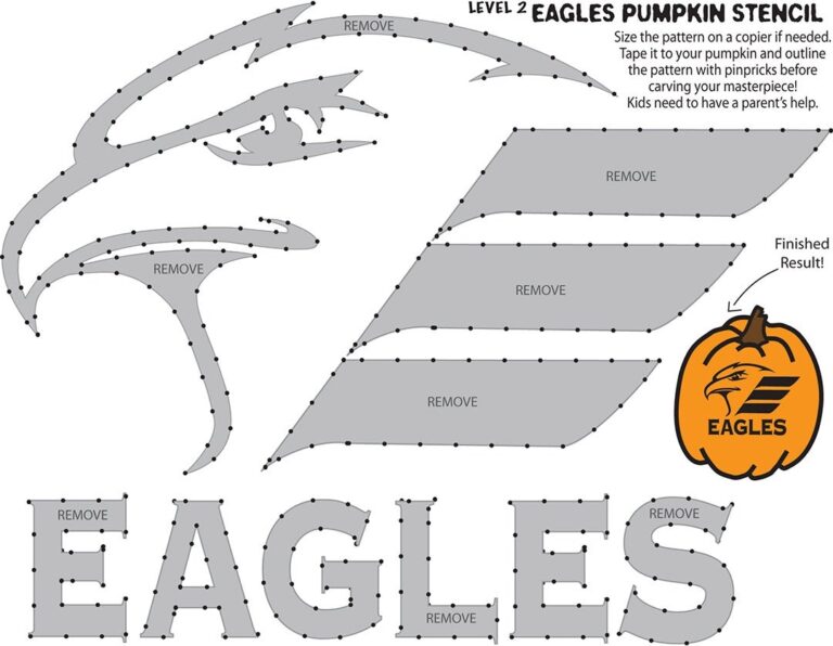 Eagles Halloween Pumpkin Stencils Colorado Eagles