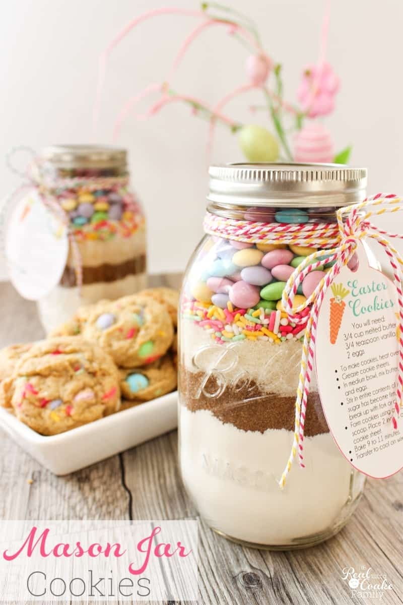 Easter Mason Jar Cookie Recipe With Free Printable Tags