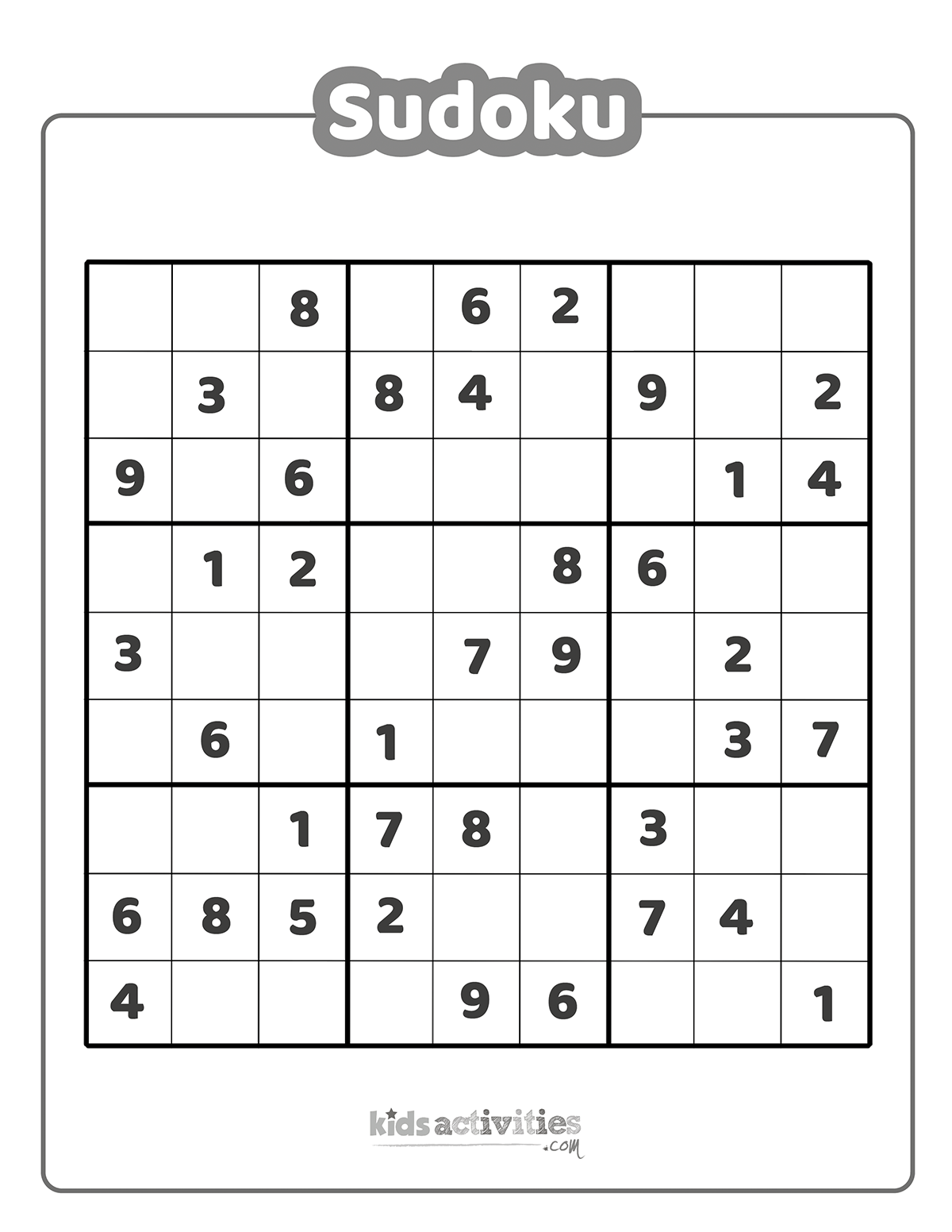 Easy And Hard Sudoku Printables Kids Activities Blog Easy And Hard Sudoku Printables Kids Activities Blog