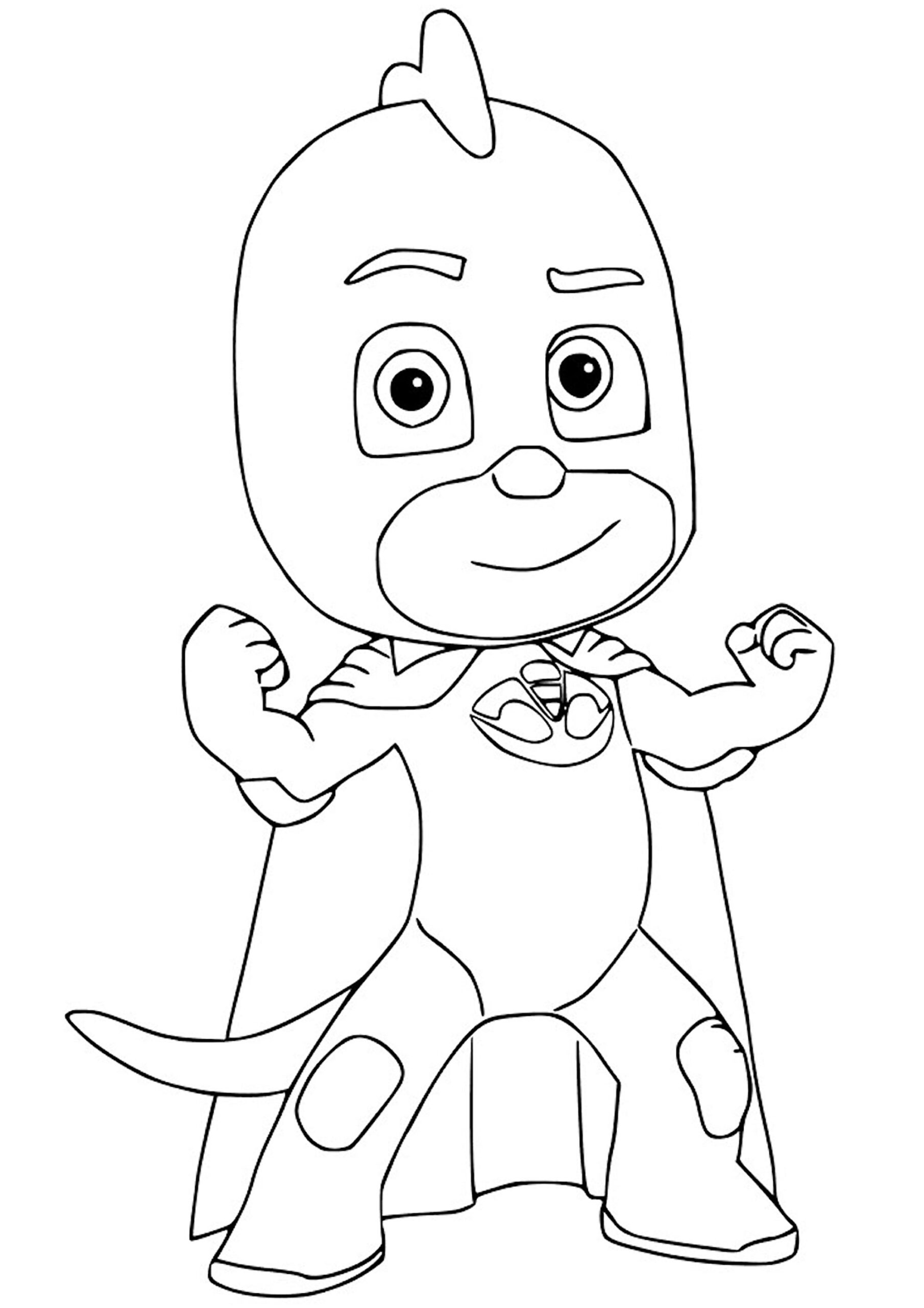printable pj mask coloring pages