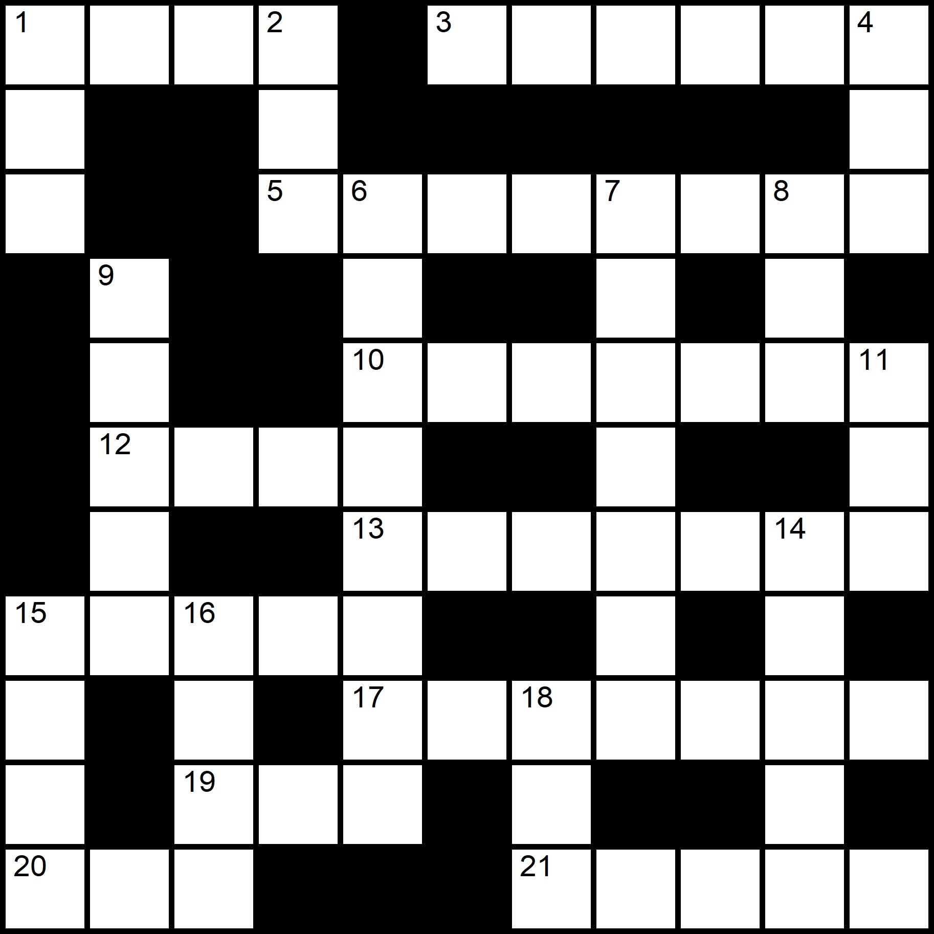 easy printable crossword puzzles