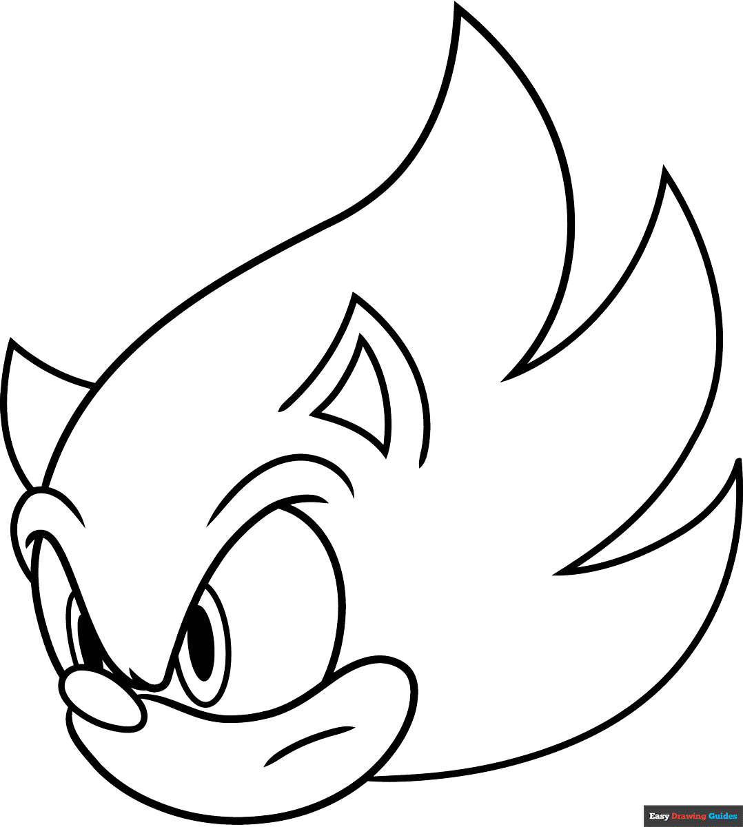free printable colouring pages sonic