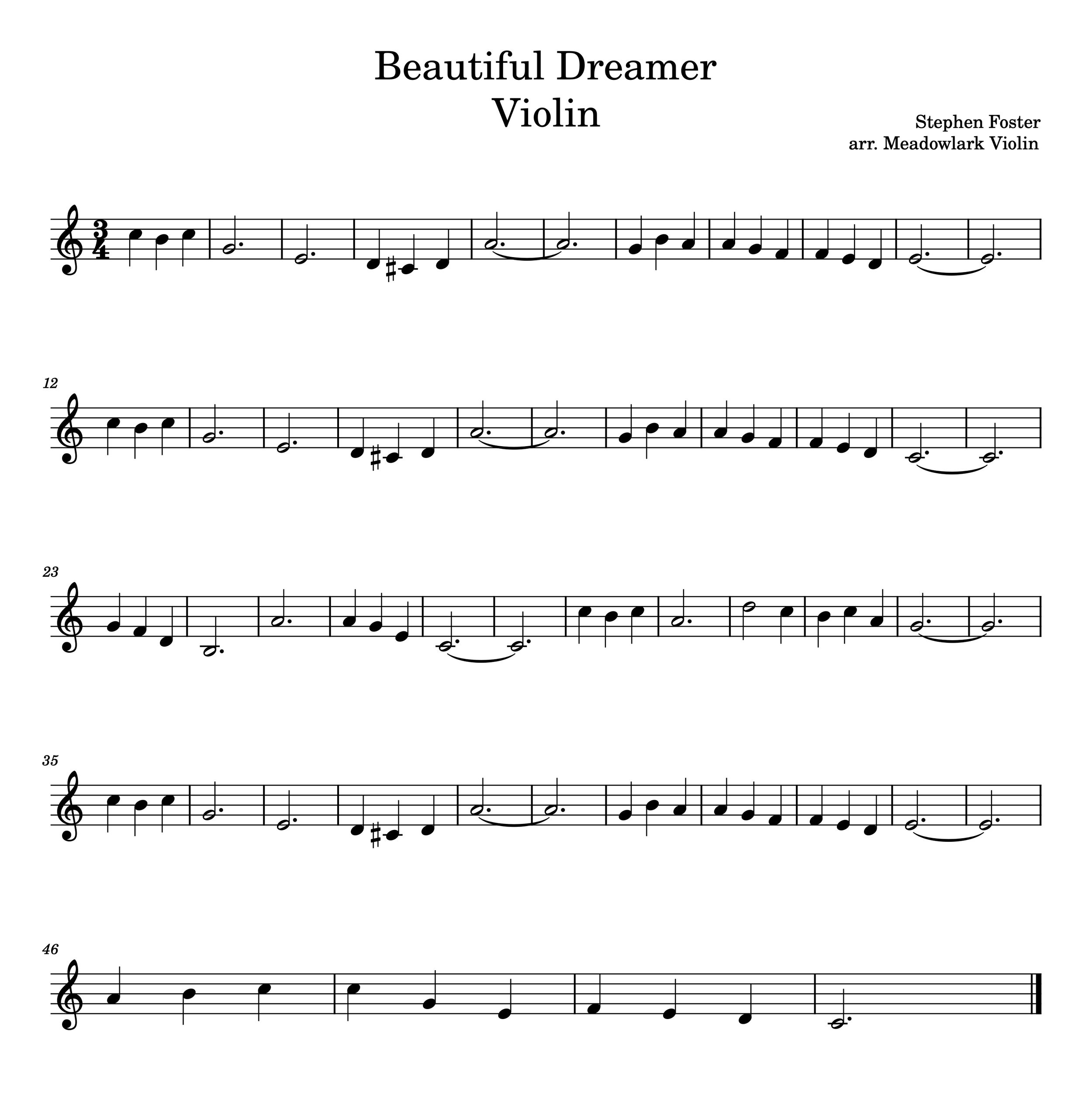 printable violin sheet music