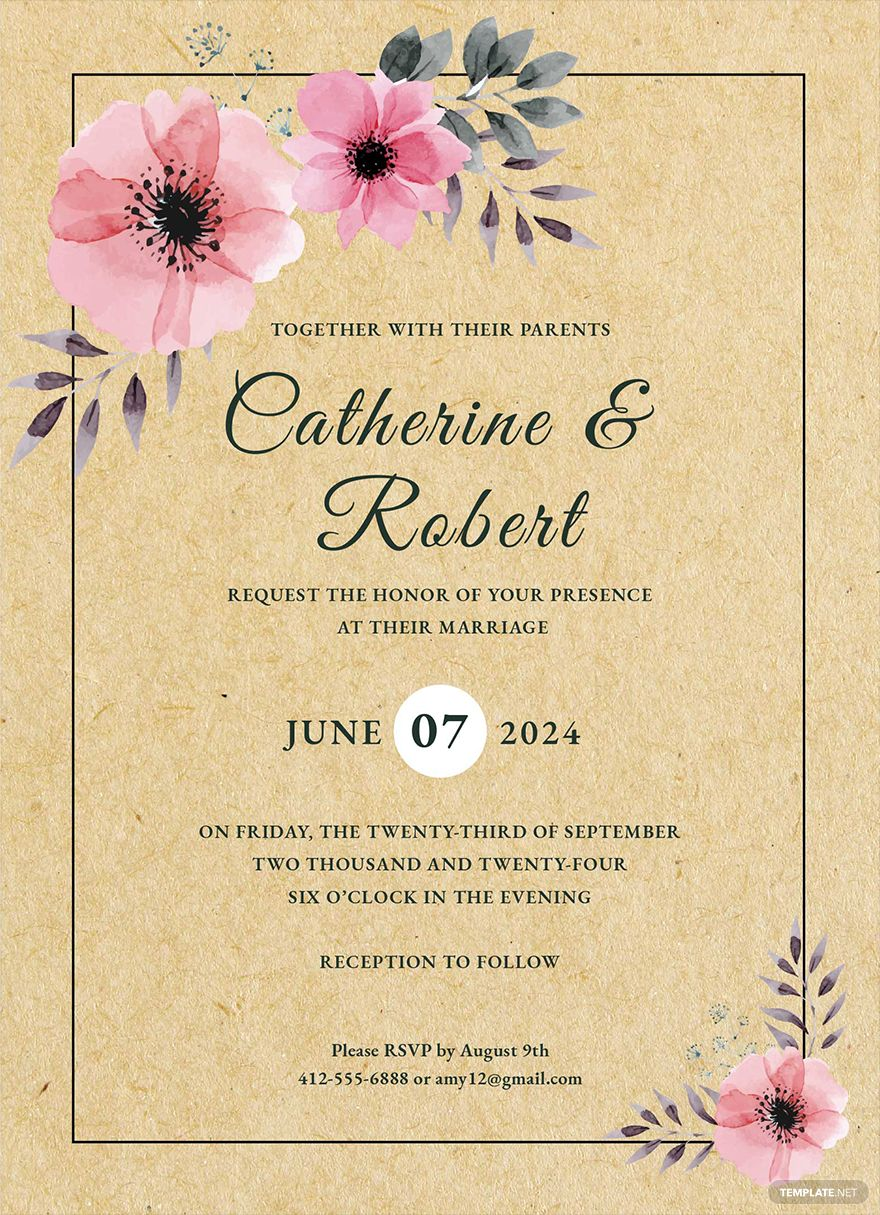 Editable Wedding Invitation Templates In Word To Download Editable Wedding Invitation Templates In Word To Download