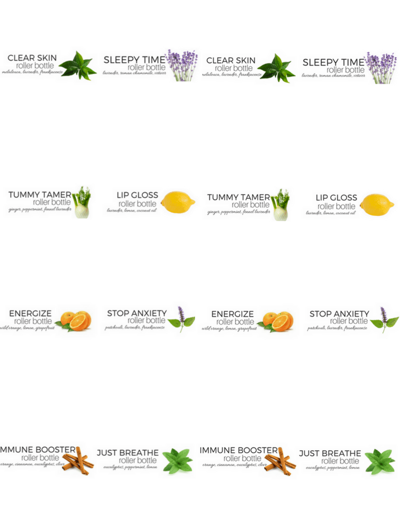 printable essential oil labels
