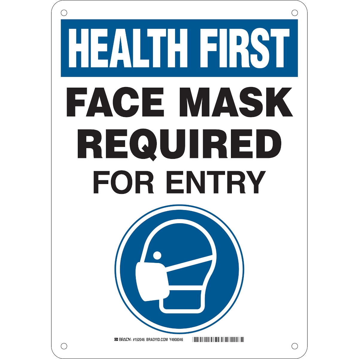 face mask required sign printable