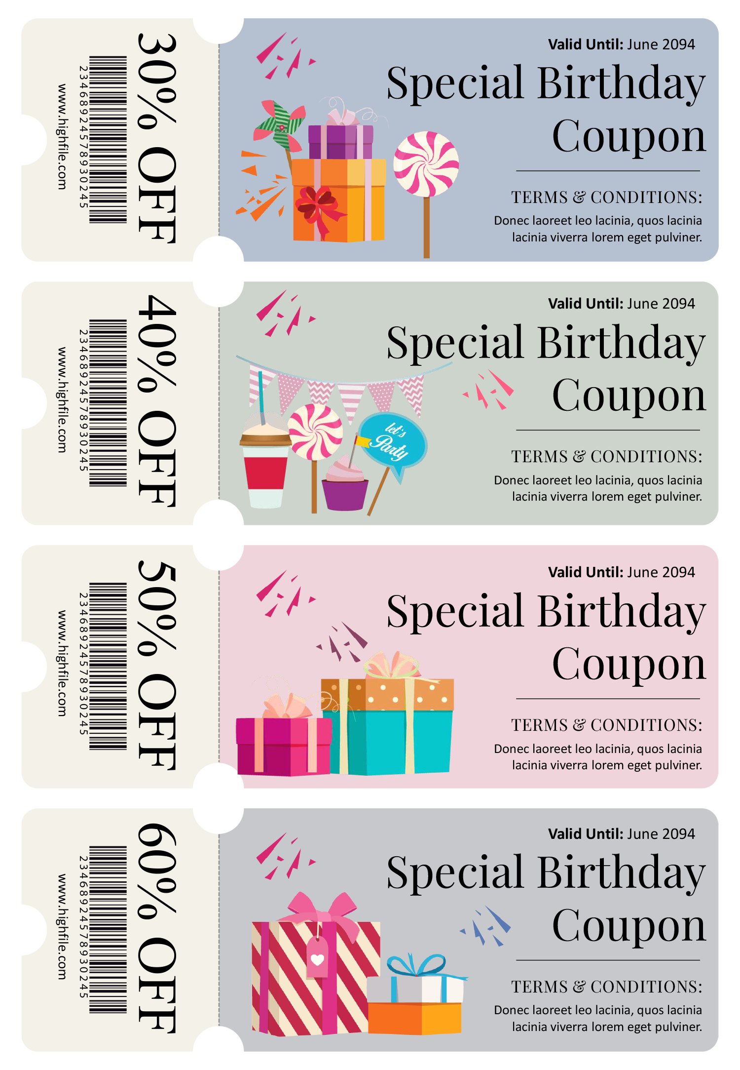 free printable birthday coupons templates