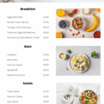 Elegant Restaurant Menu Sign Template Square Signs