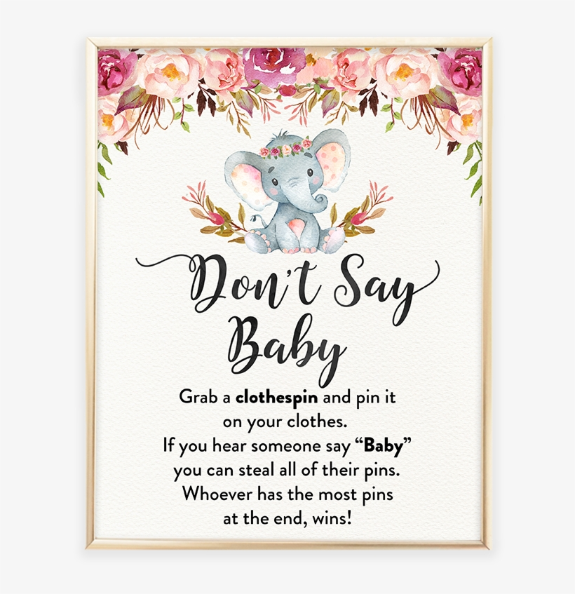 free don t say baby printable
