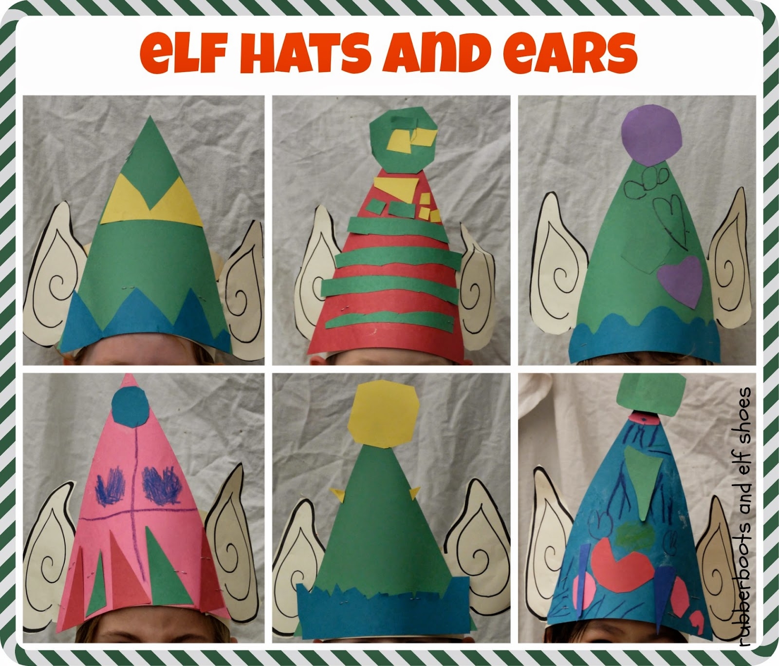 Elf Hat And Ears Rubber Boots And Elf Shoes
