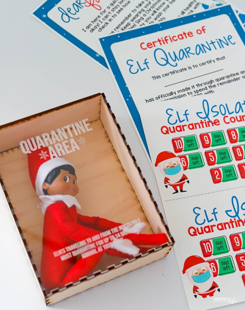 elf quarantine printable free