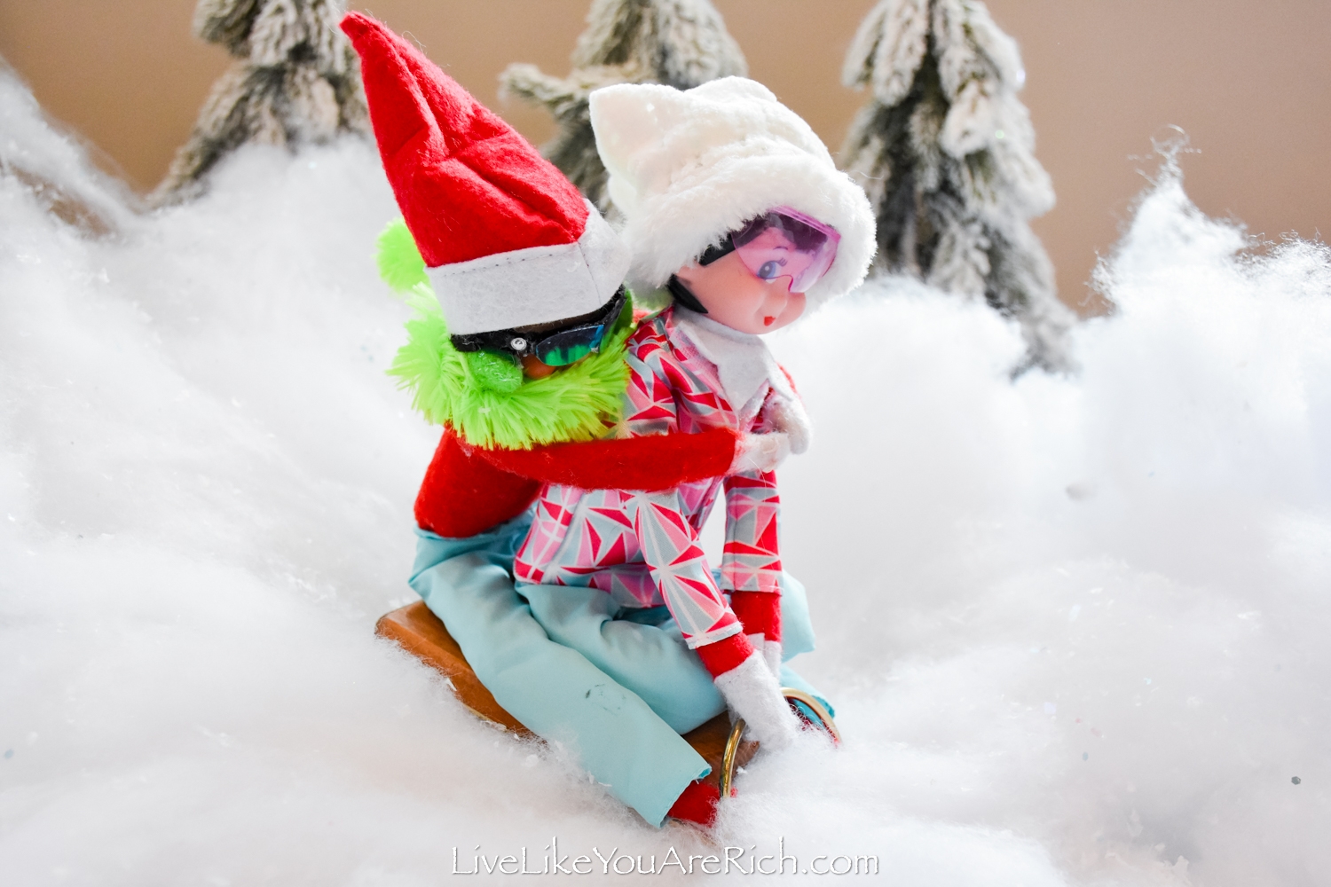 Elf On The Shelf Sledding Live Like You Are Rich
