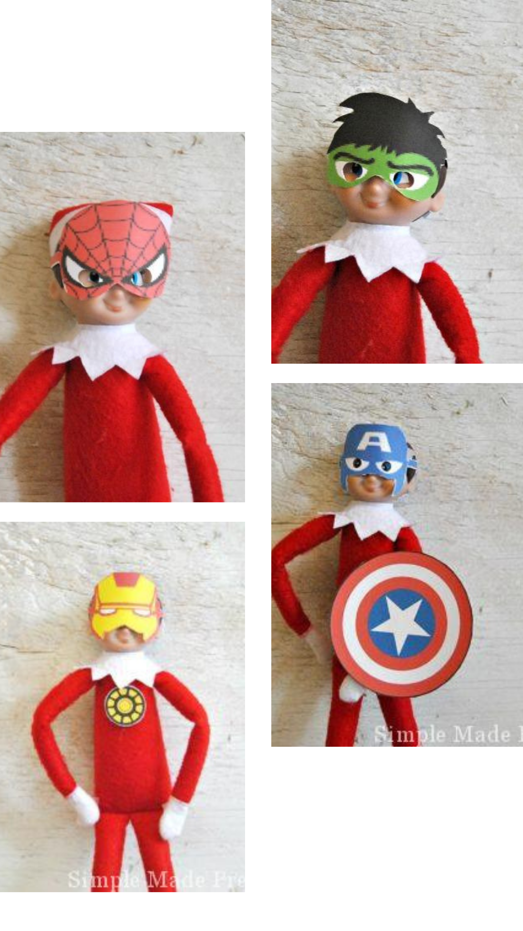 Elf On The Shelf Superhero Costume Free Printables Simple Made 