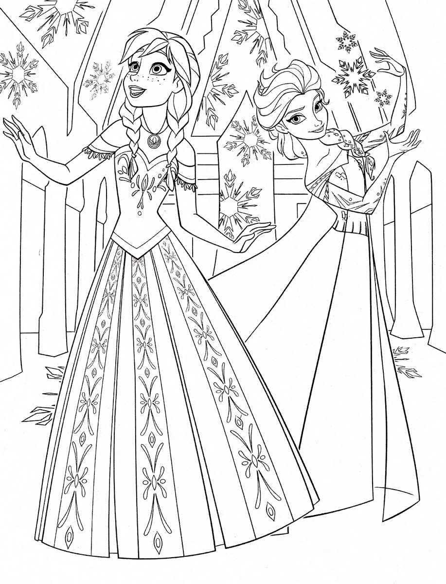 Elsa Coloring Pages 100 Free Printables Worksheets Library