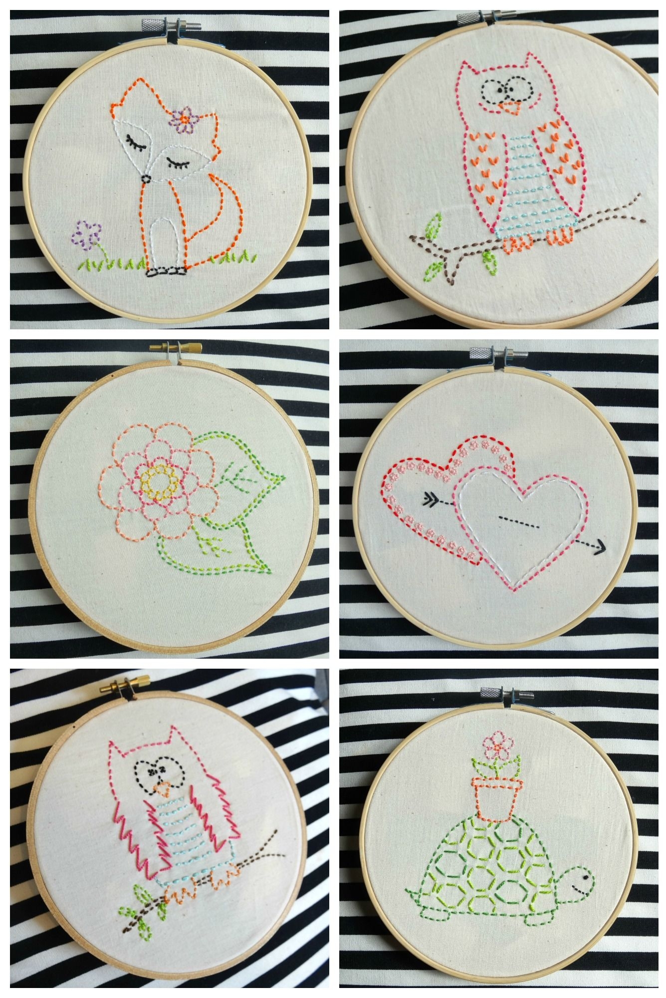 printable easy embroidery patterns