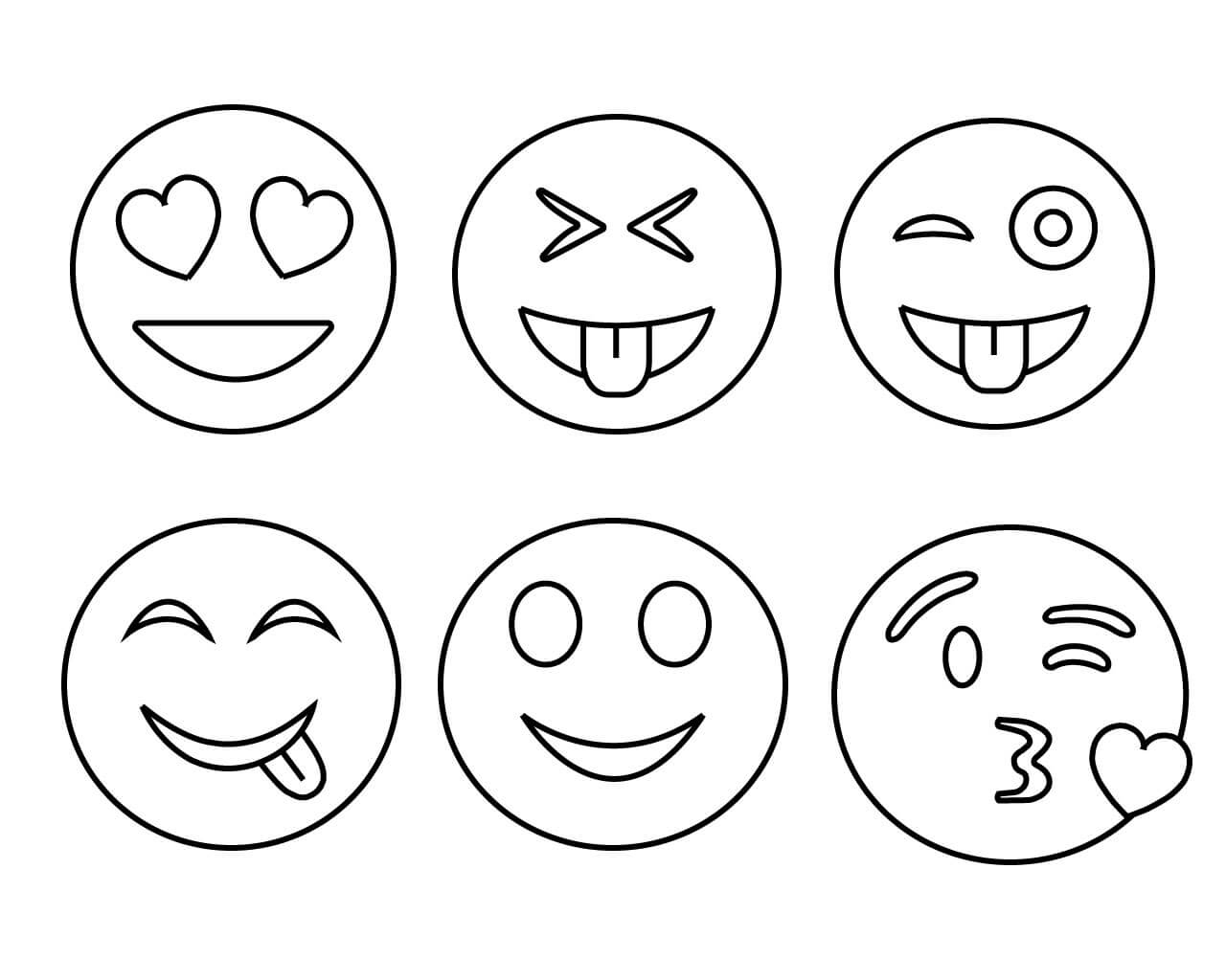 Emoji Coloring Pages Printable Coloring Pages Worksheets Library