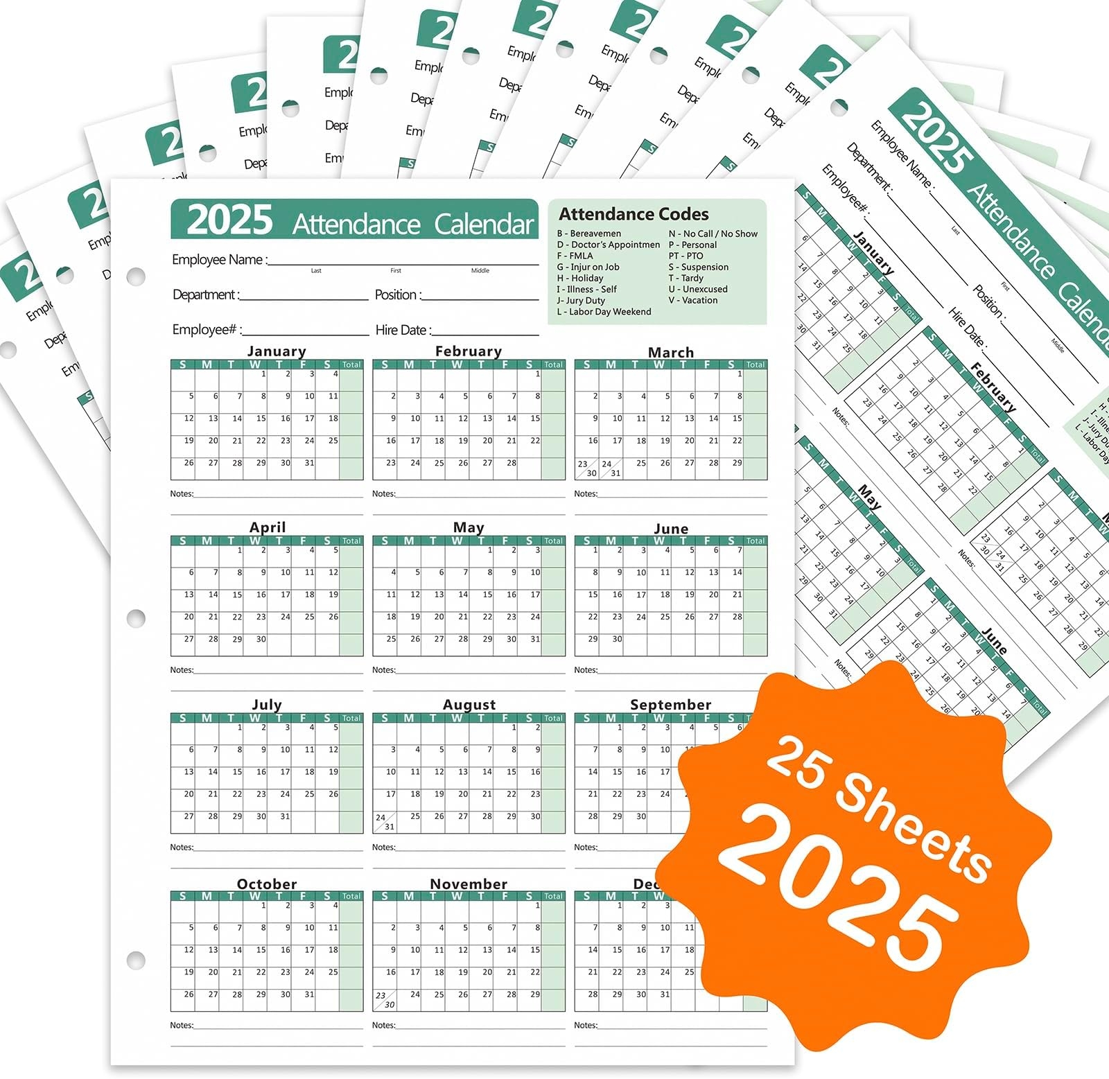 Employee Attendance Calendar 2025 FREE 2018 2019 Printable School Attendance Calendar Record Wonder 2019 Attendance Calendar Card White Pack Of 25 X