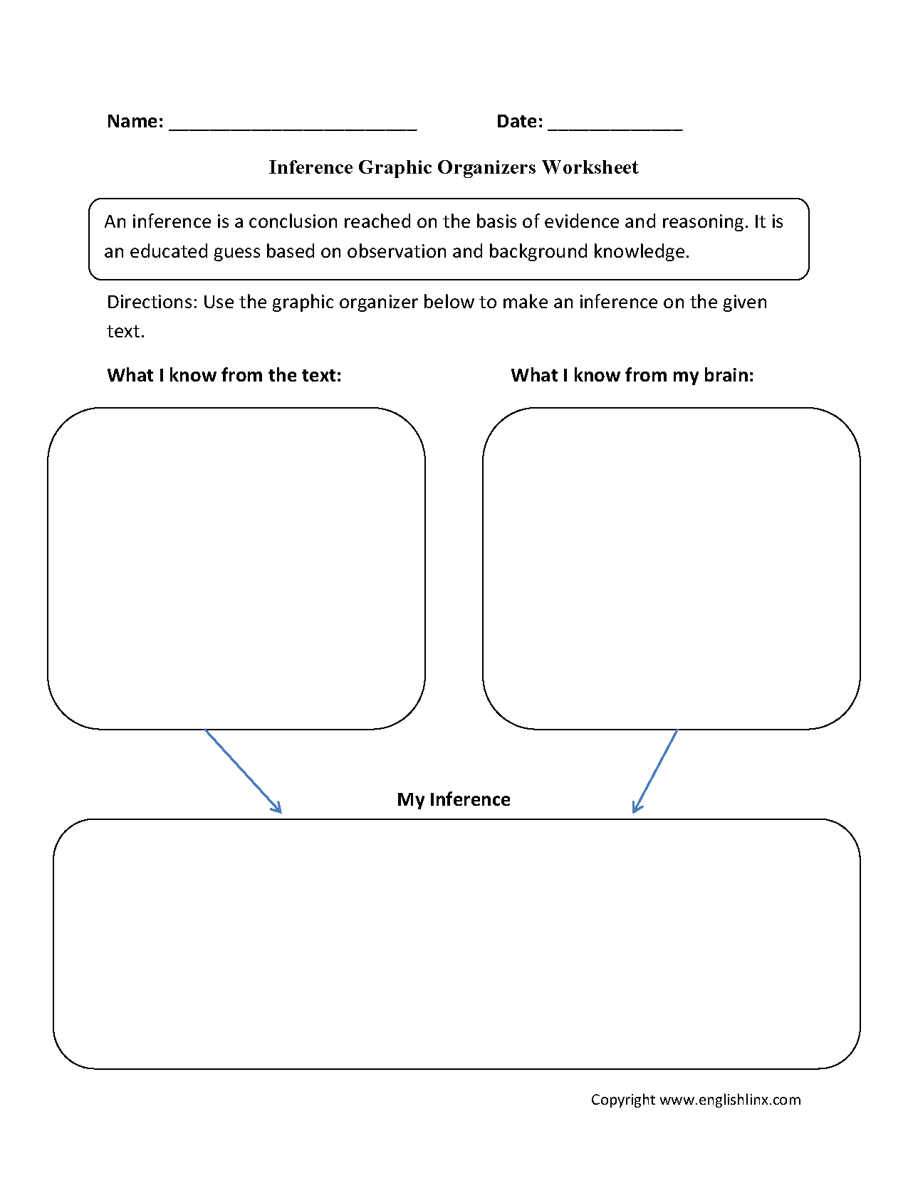Englishlinx Graphic Organizers Worksheets