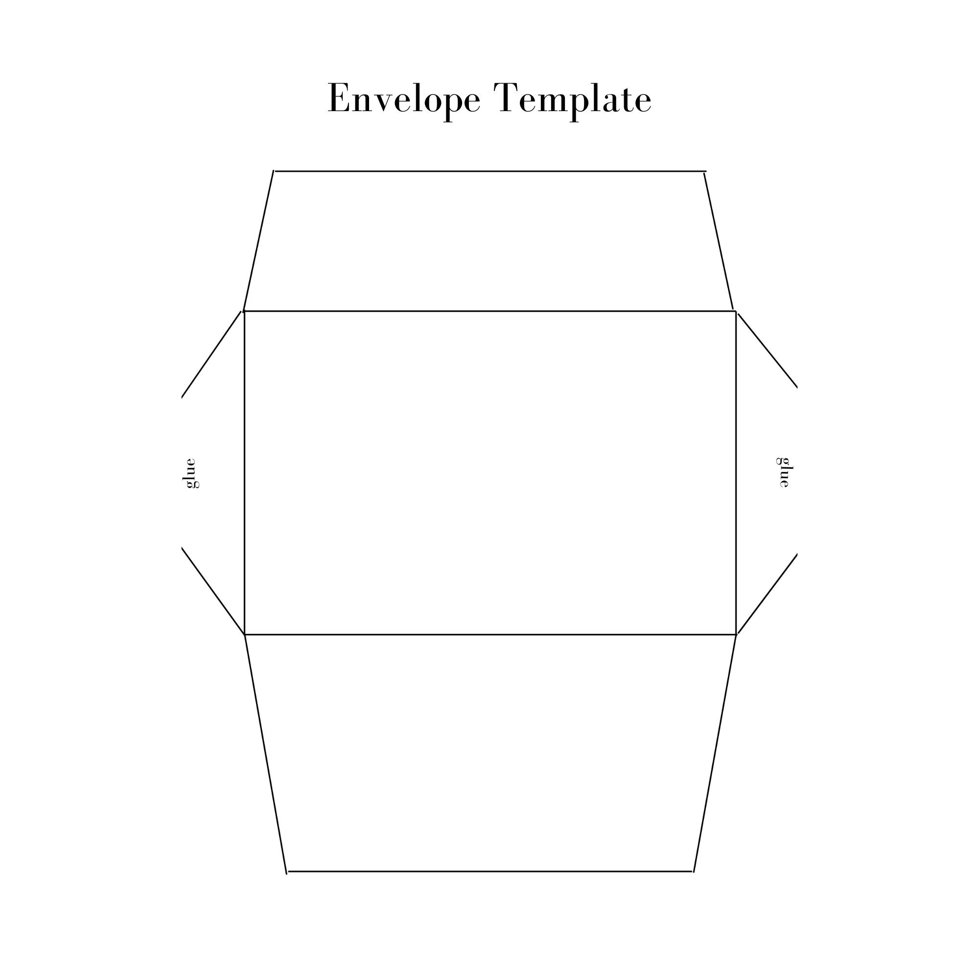 Envelope Printable Template 4x6