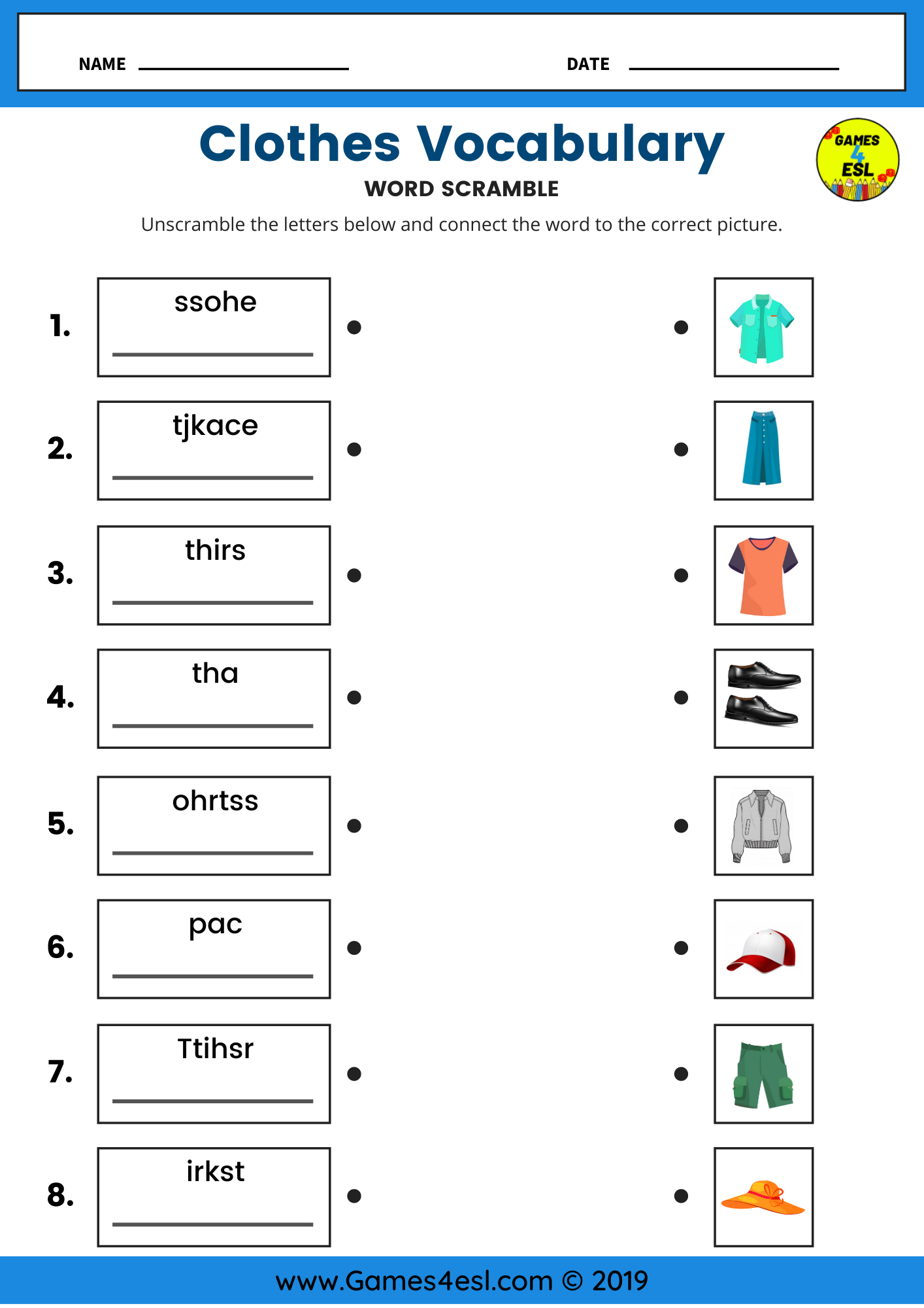 ESL Worksheets Free And Printable Fun With Cute Images 
