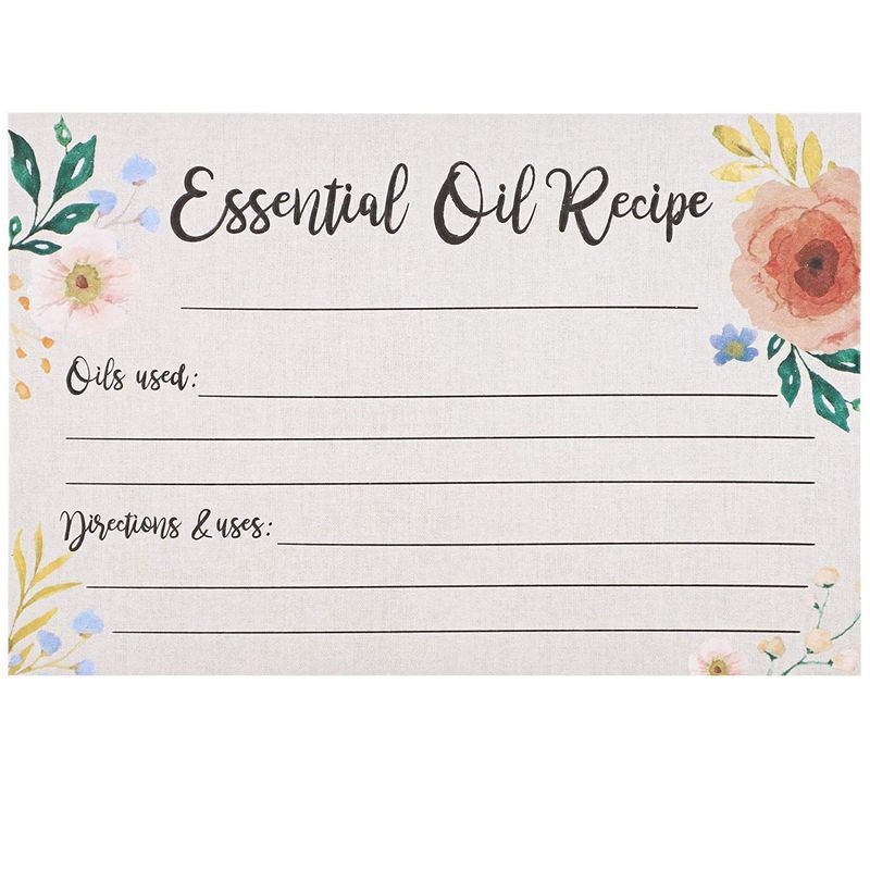 printable essential oil cards