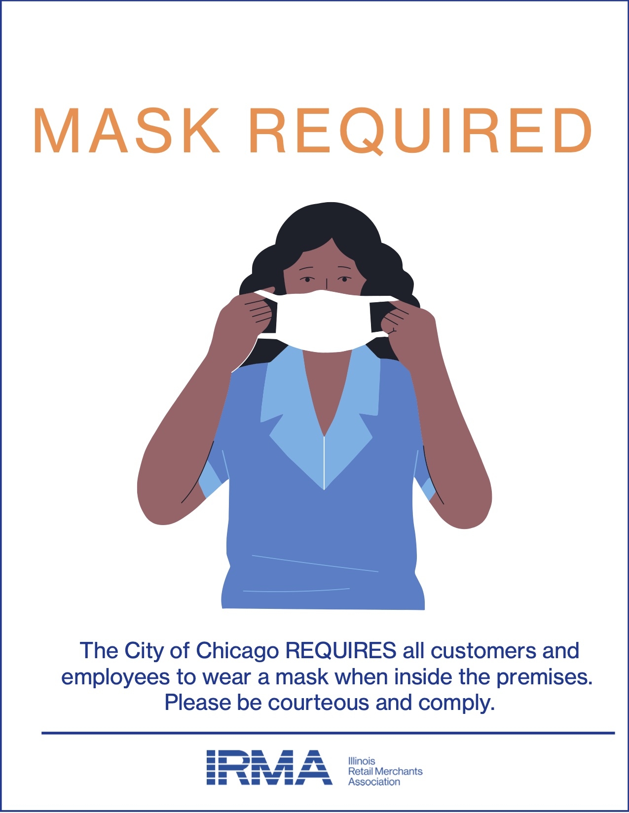 mask required sign printable