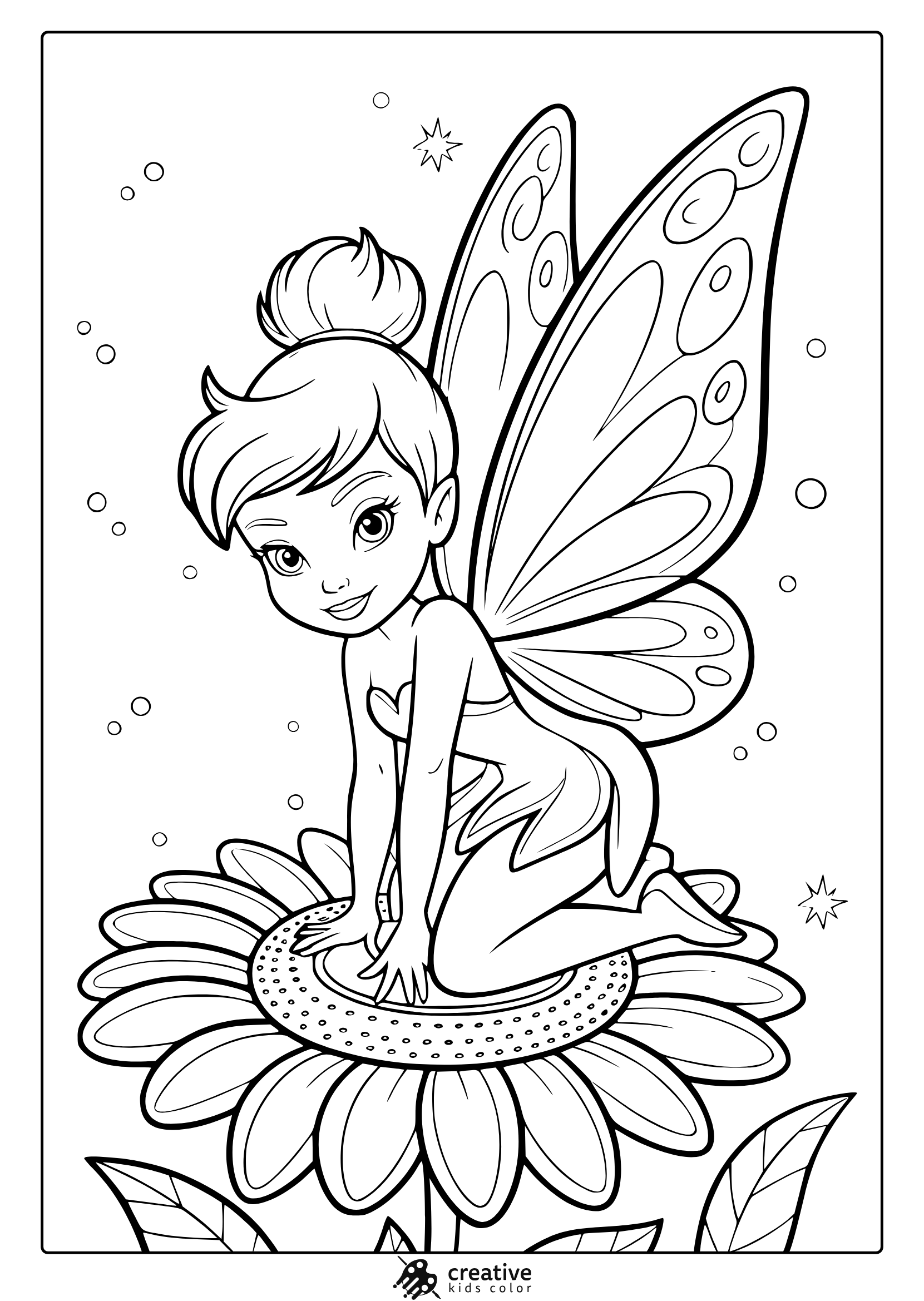 free printable fairy coloring pages