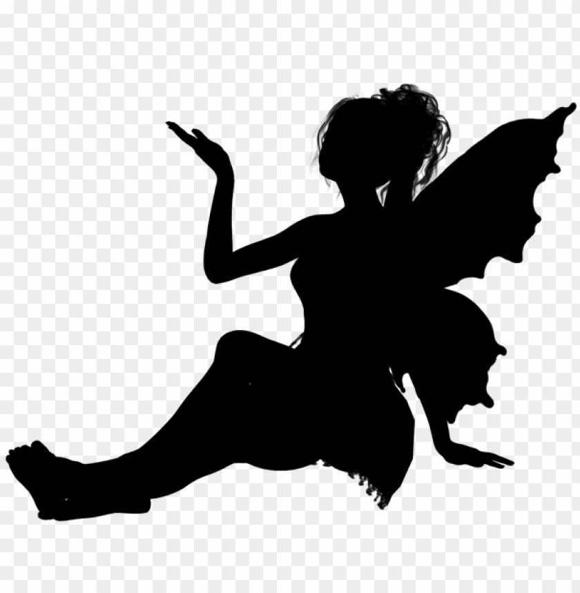 Fairy10 Fairy Silhouettes Crafts Printable Fairy Silhouette PNG 