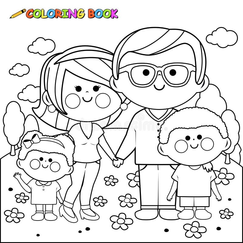 Family Coloring Page Stock Illustrations 6 888 Family Coloring Page Stock Illustrations Vectors U0026 Clipart Dreamstime
