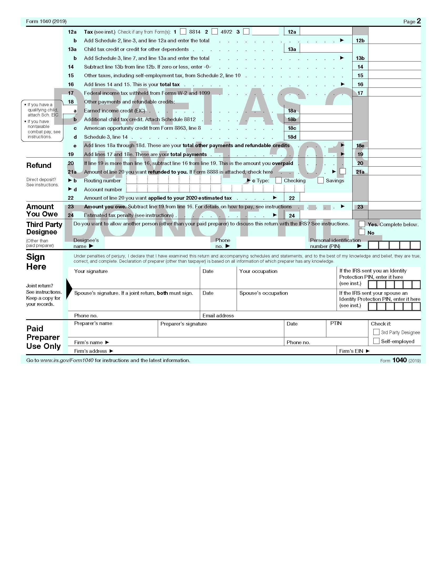 Farewell 1040 Postcard We Hardly Knew Ye Current Federal Tax 
