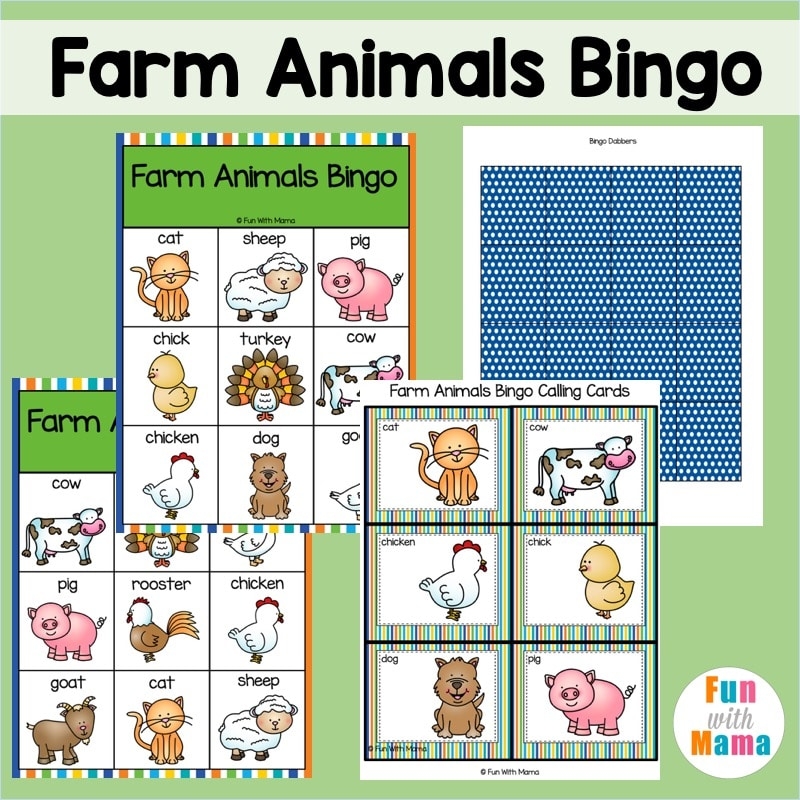free farm animal printables