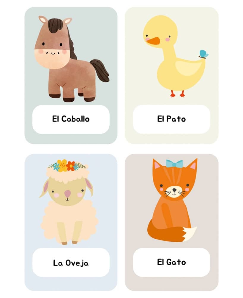 Farm Animal Flashcards For Kids Free Printable Fox Farm Home Farm Animal Flashcards For Kids Free Printable Fox Farm Home